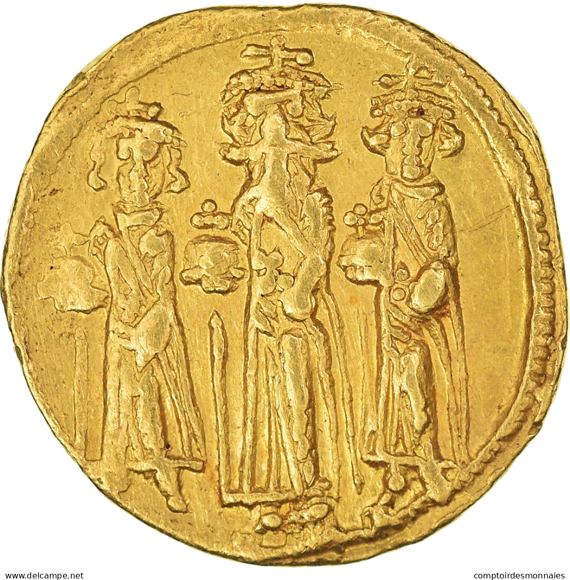 Heraclius, Heraclius Constantine & Heraclonas, Solidus, 638-639, Constantinople - Byzantines