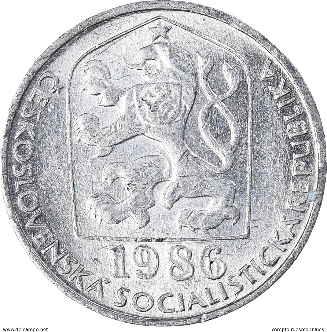 Monnaie, Tchécoslovaquie, 10 Haleru, 1986 - Tchécoslovaquie