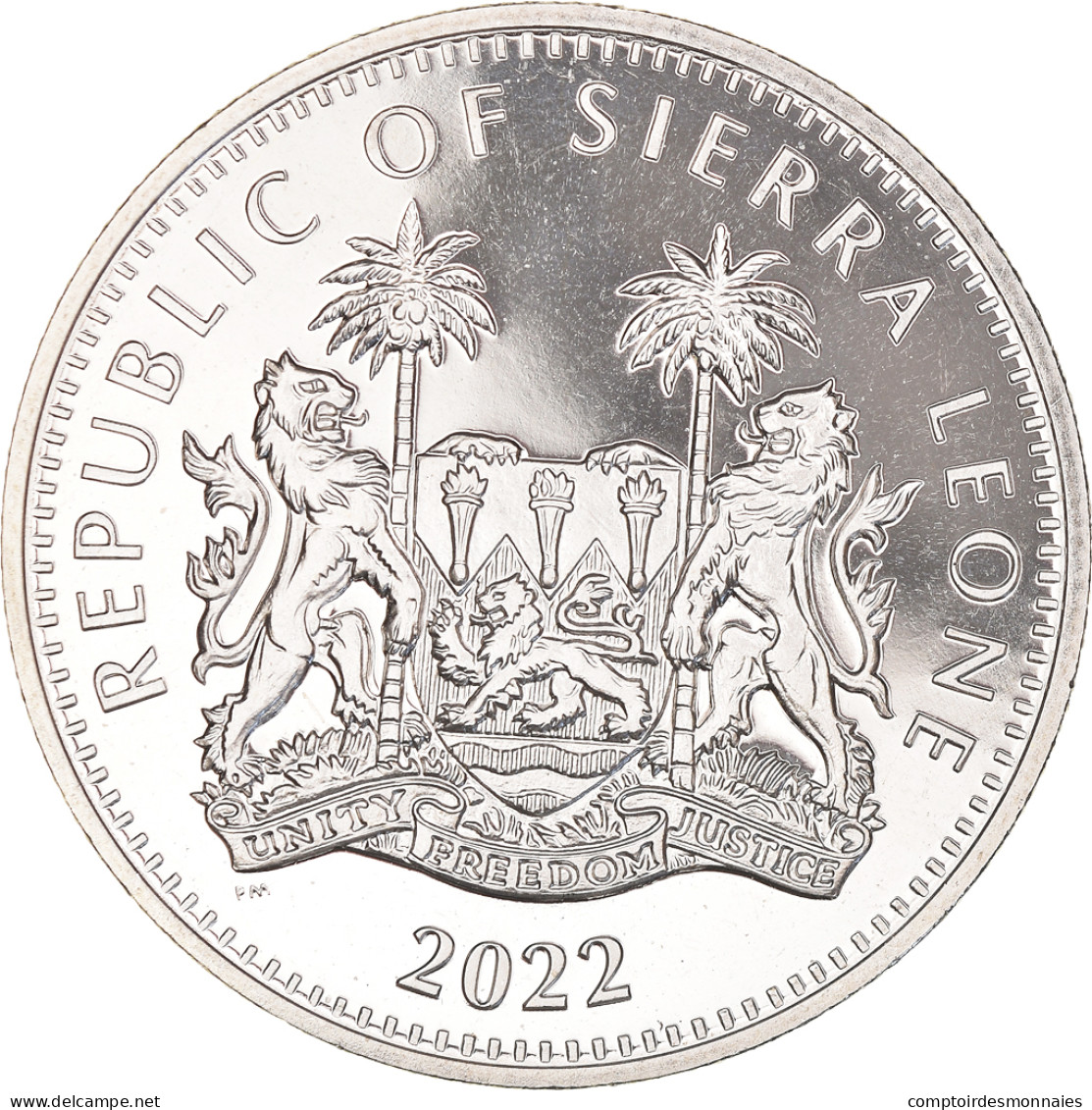Monnaie, Sierra Leone, Girafe., Dollar, 2022, SPL, Cupro-nickel - Sierra Leone