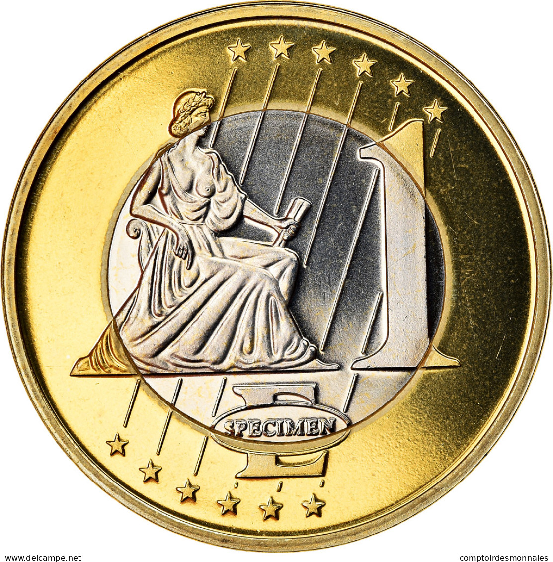 Vatican, Euro, 2006, Unofficial Private Coin, FDC, Bi-Metallic - Privatentwürfe