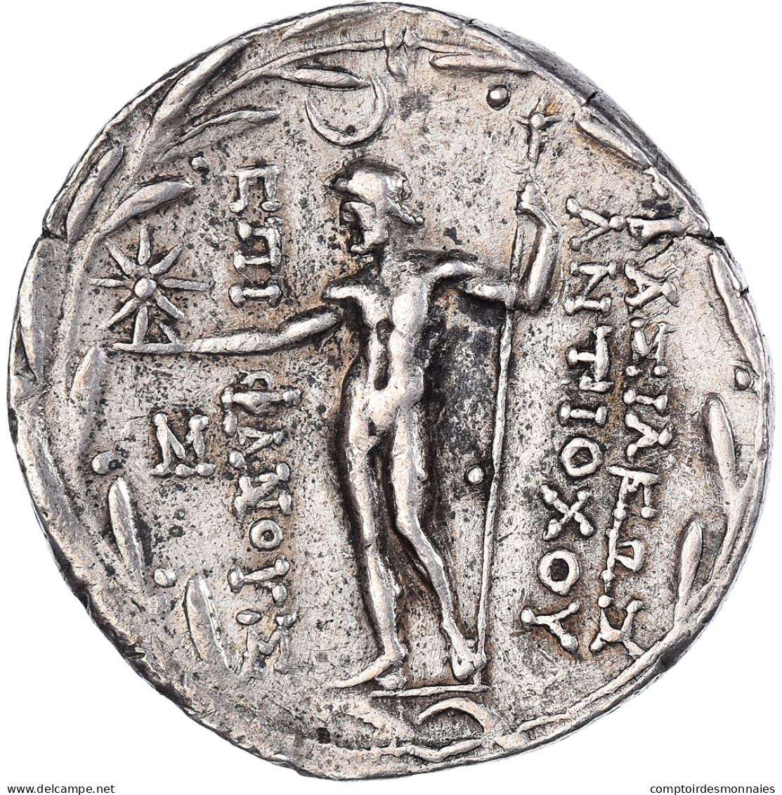 Monnaie, Royaume Séleucide, Antiochos VIII Epiphanes, Tétradrachme, 121/0-113 - Grecques