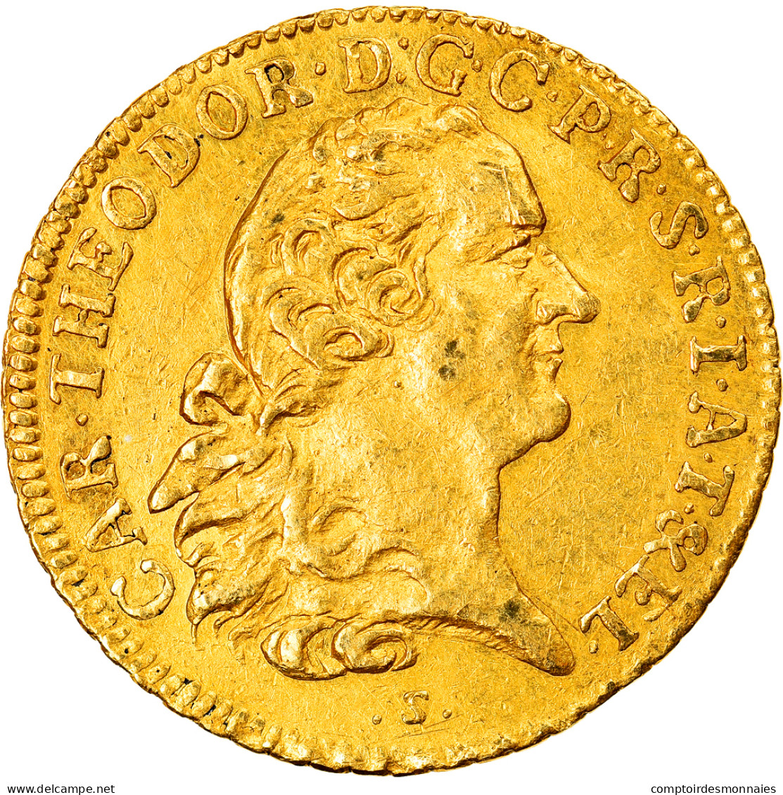 Monnaie, Etats Allemands, PFALZ-ELECTORAL PFALZ, Karl Theodor, Ducat, 1767 - Goldmünzen