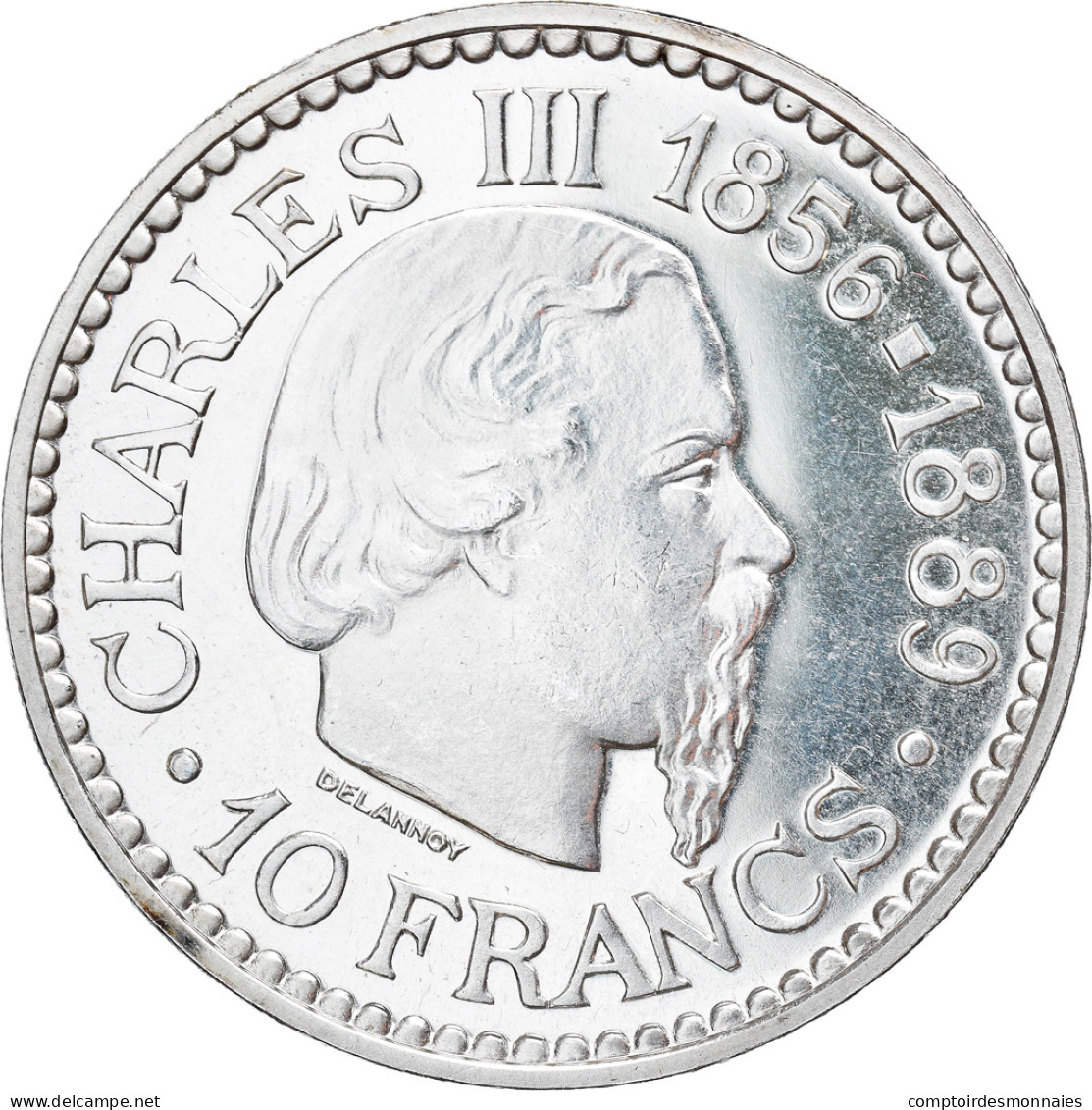 Monnaie, Monaco, Charles III, 10 Francs, 1966, Paris, ESSAI, SUP, Argent, KM:E56 - 1960-2001 Nouveaux Francs