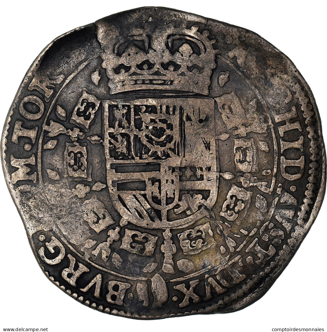 Monnaie, Pays-Bas Espagnols, TOURNAI, Philippe IV, 1/4 Patagon, 1626, Tournai - Sonstige & Ohne Zuordnung