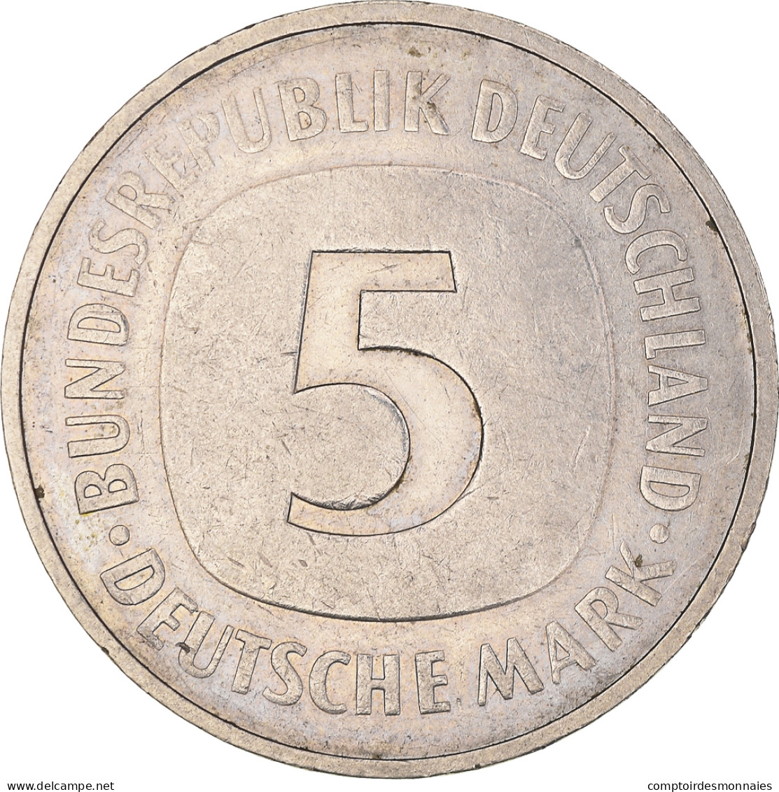 Monnaie, République Fédérale Allemande, 5 Mark, 1975, Hamburg, TTB+ - 5 Mark