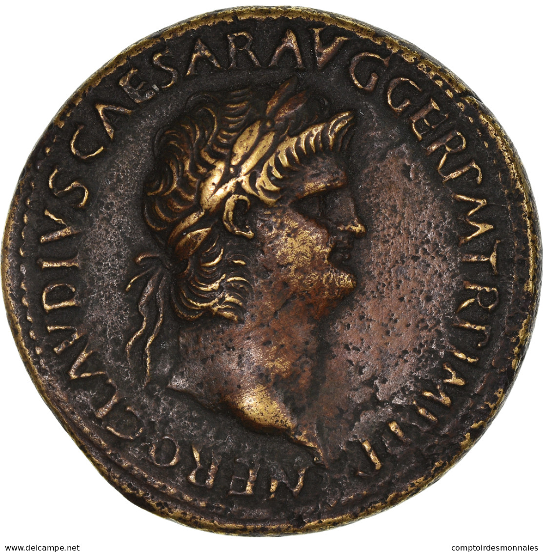 Monnaie, Néron, Sesterce, AD 64-66, Rome, TTB, Bronze, RIC:170 - La Dinastía Julio-Claudia (-27 / 69)