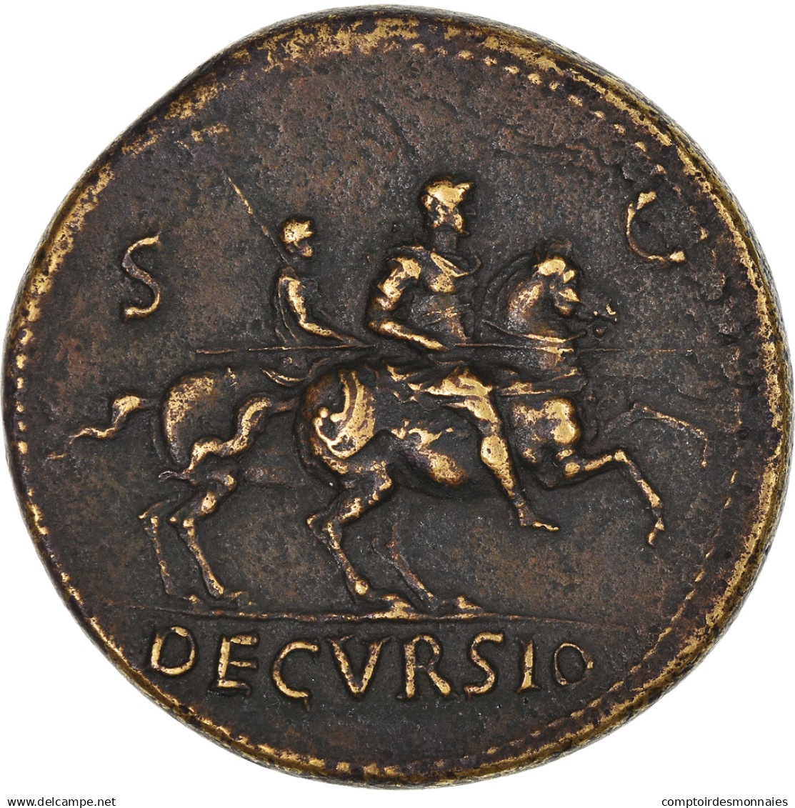 Monnaie, Néron, Sesterce, AD 64-66, Rome, TTB, Bronze, RIC:170 - Les Julio-Claudiens (-27 à 69)