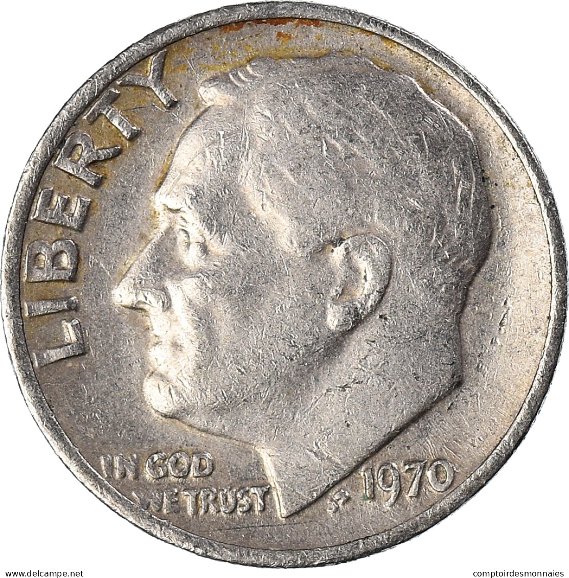 Monnaie, États-Unis, Dime, 1970 - 1946-...: Roosevelt