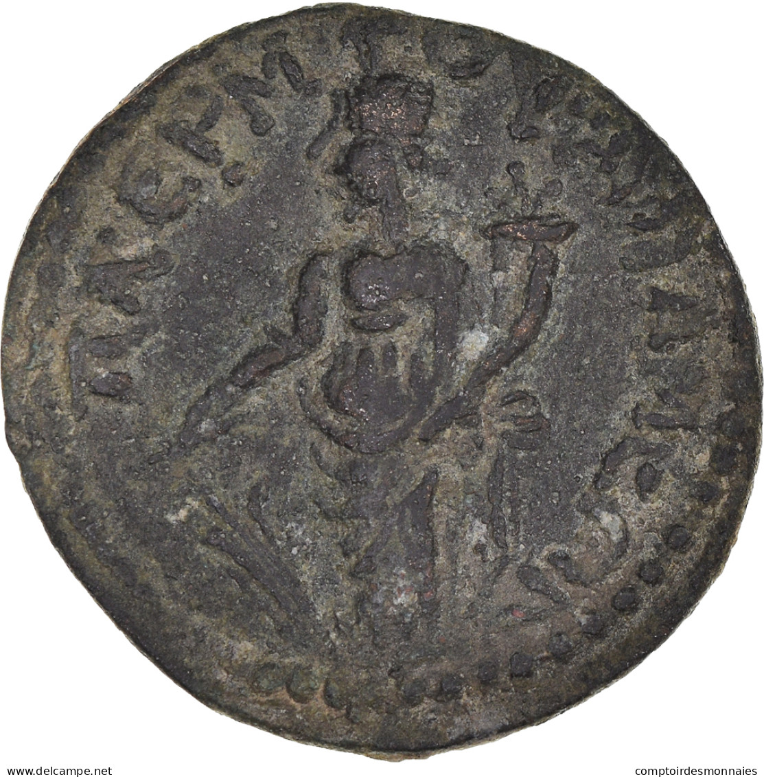 Monnaie, Phrygie, Valérien II, Bronze Æ, 256-258, Apameia, TTB, Bronze - Province