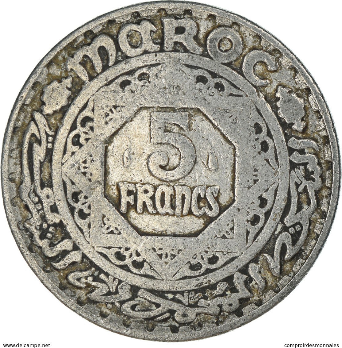 Monnaie, Maroc, 5 Francs, 1951 - Maroc