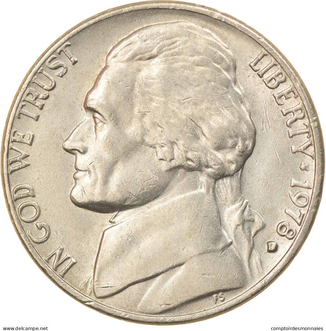 Monnaie, États-Unis, Jefferson Nickel, 5 Cents, 1978, U.S. Mint, Denver, SUP - 1959-…: Lincoln, Memorial Reverse