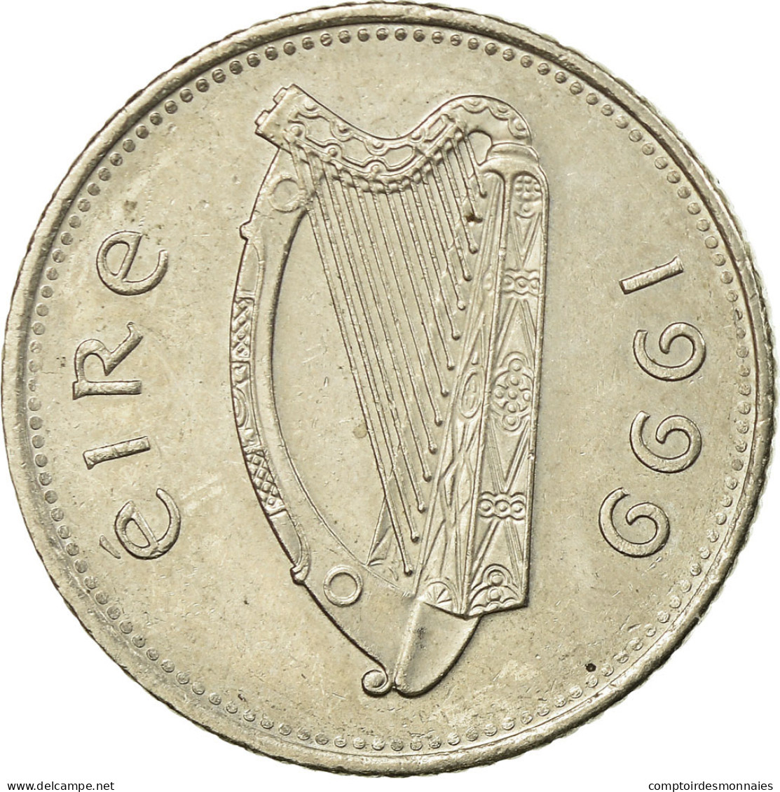 Monnaie, IRELAND REPUBLIC, 10 Pence, 1999, TTB, Copper-nickel, KM:29 - Ireland