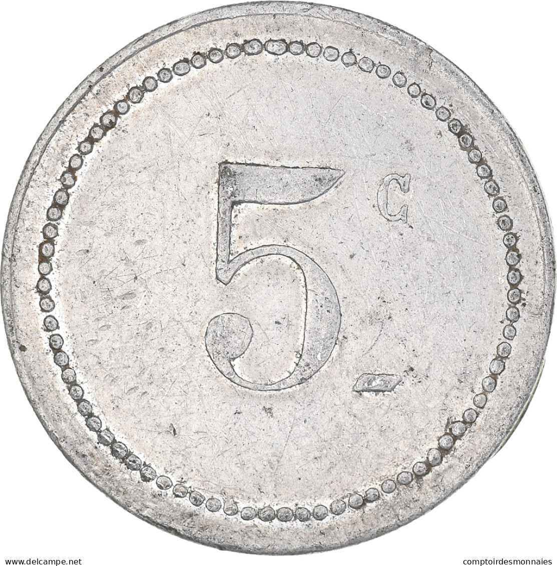 Monnaie, Algérie, Chambre De Commerce, Bône, Bône, 5 Centimes, 1915, TTB+ - Monétaires / De Nécessité