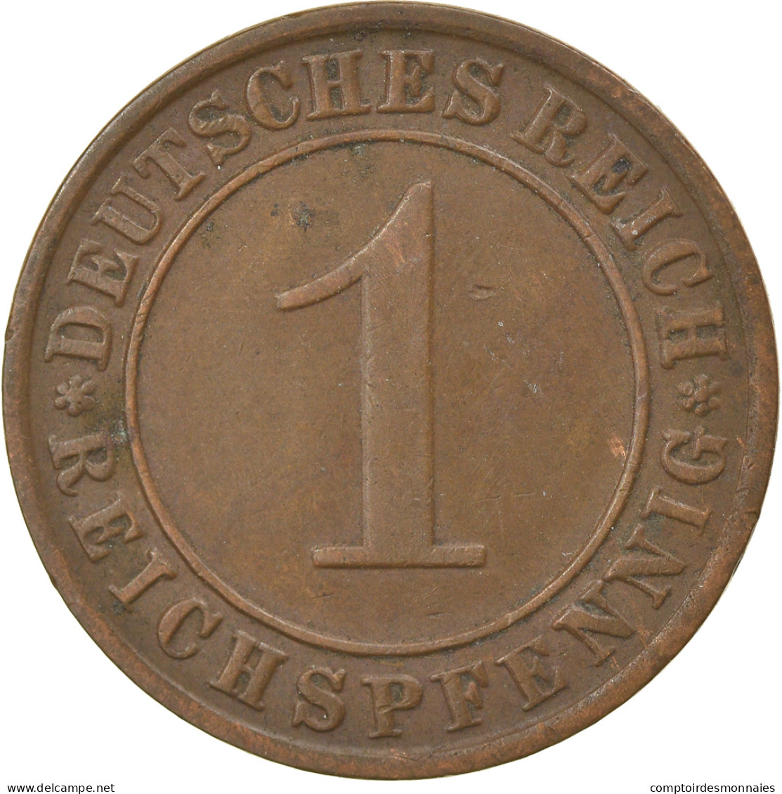 Monnaie, Allemagne, République De Weimar, Reichspfennig, 1933, Berlin, TTB - 1 Rentenpfennig & 1 Reichspfennig