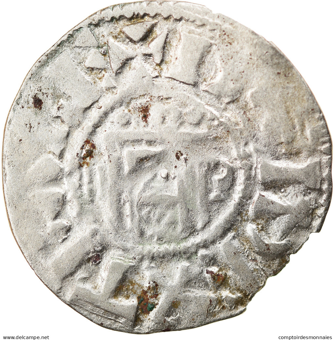 Monnaie, France, Orléanais, Denier, 1017-1025, Orléans, TTB, Argent - Otros & Sin Clasificación