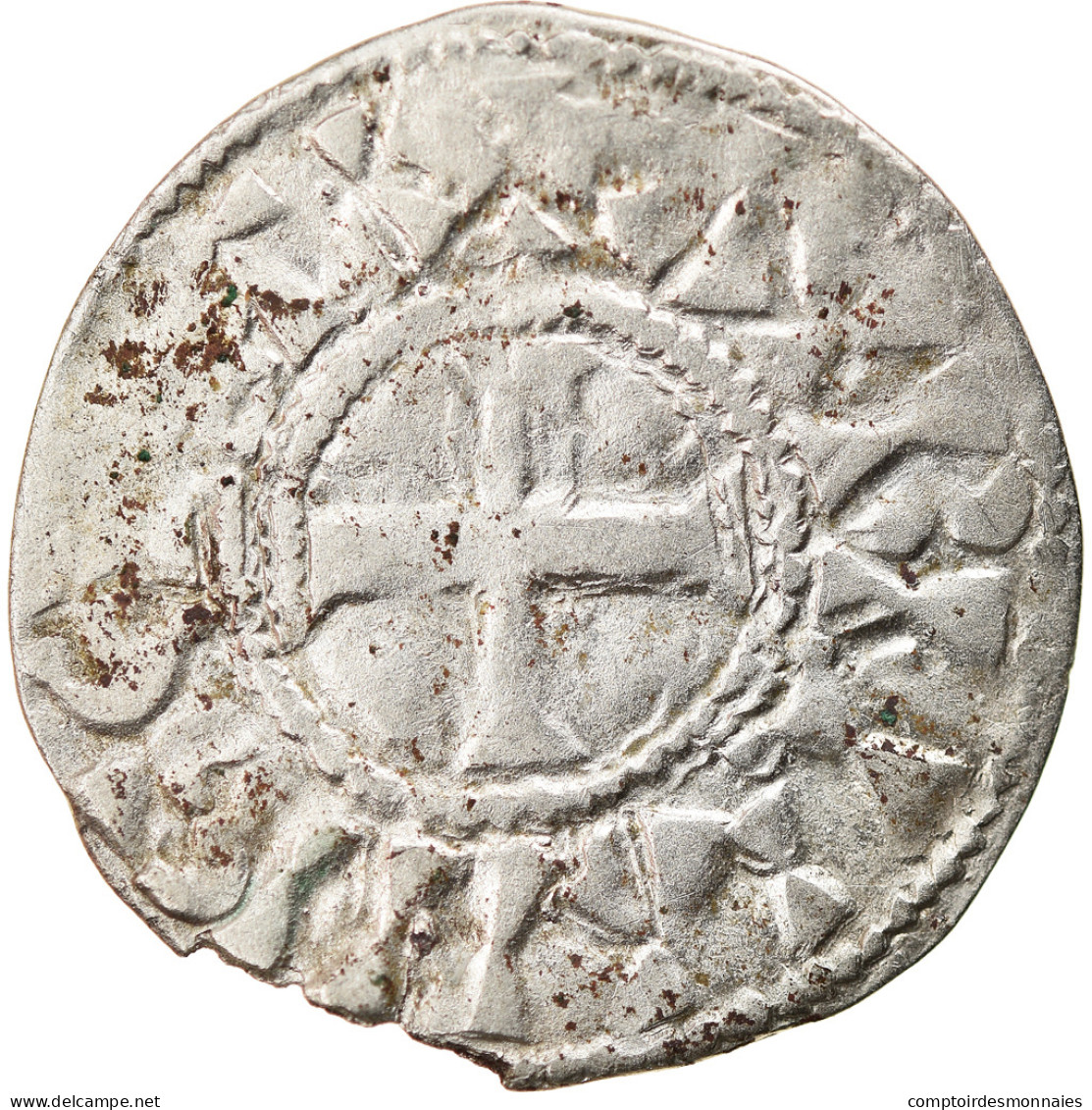 Monnaie, France, Orléanais, Denier, 1017-1025, Orléans, TTB, Argent - Andere & Zonder Classificatie