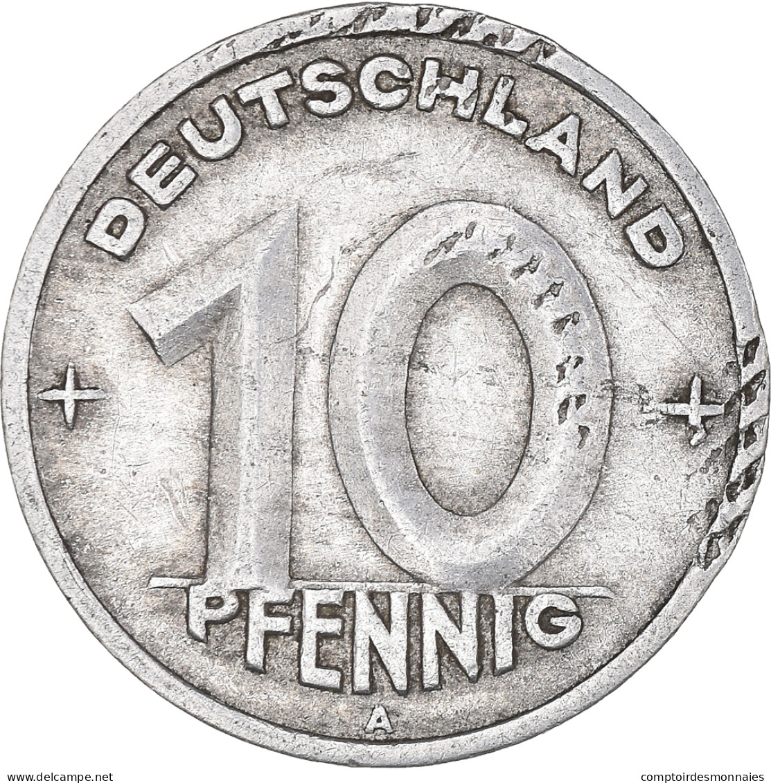Monnaie, République Démocratique Allemande, 10 Pfennig, 1949, Berlin, TB - 10 Pfennig
