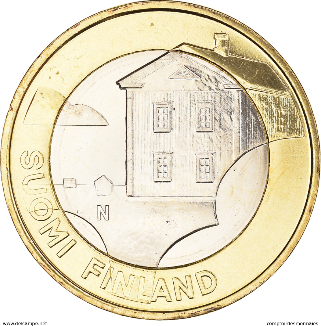 Finlande, 5 Euro, Ostrobothnia, 2013, SPL+, Bimétallique, KM:205 - Finnland