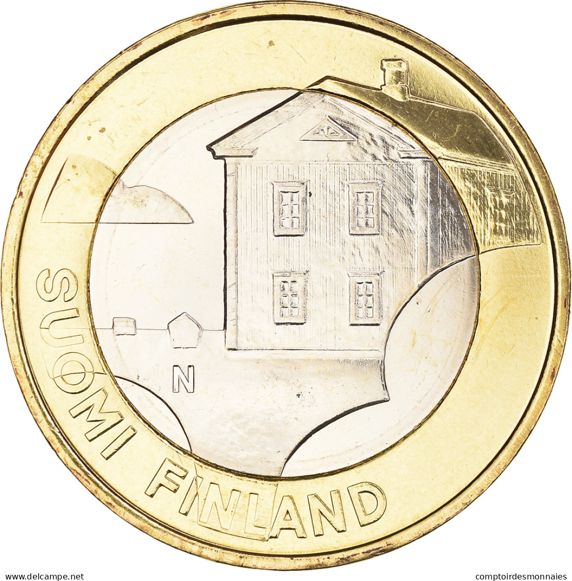 Finlande, 5 Euro, Ostrobothnia, 2013, SPL+, Bimétallique, KM:205 - Finlandia