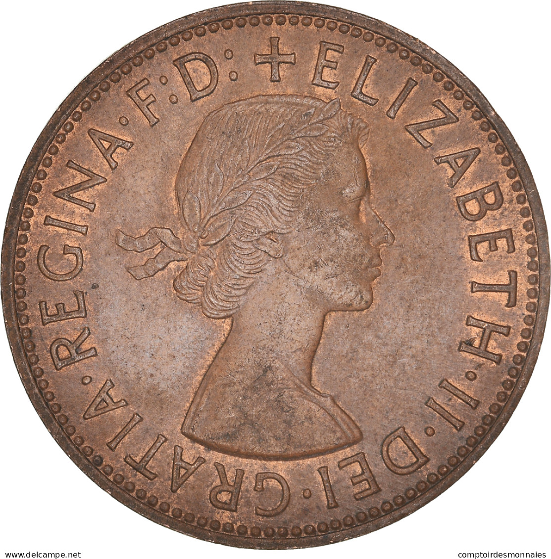 Monnaie, Grande-Bretagne, Elizabeth II, Penny, 1964, TTB+, Bronze, KM:897 - D. 1 Penny