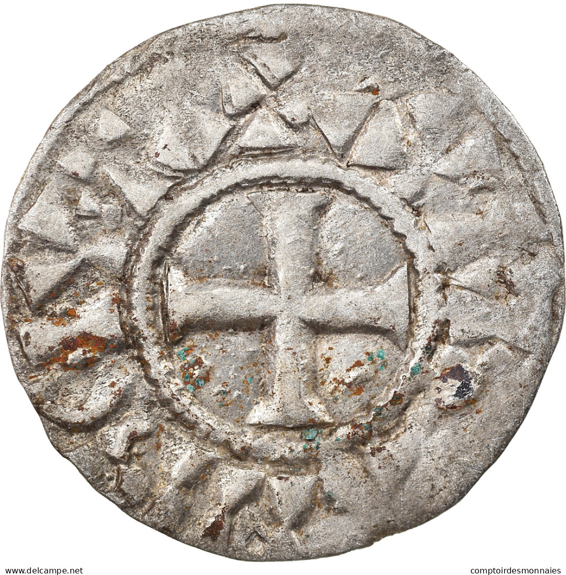 Monnaie, France, Orléanais, Denier, 1017-1025, Orléans, TTB, Argent - Otros & Sin Clasificación