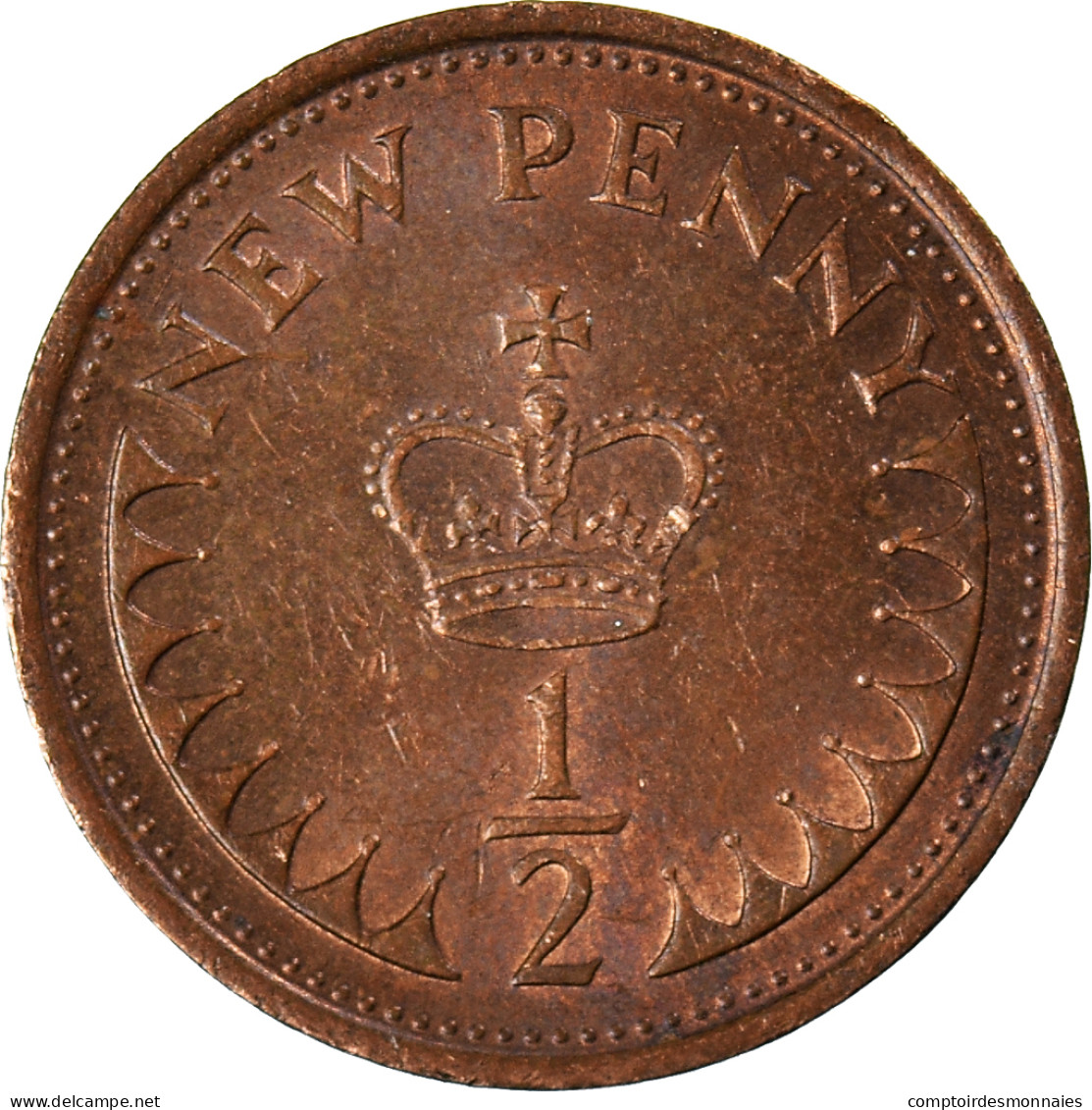 Monnaie, Grande-Bretagne, 1/2 New Penny, 1980 - 1/2 Penny & 1/2 New Penny