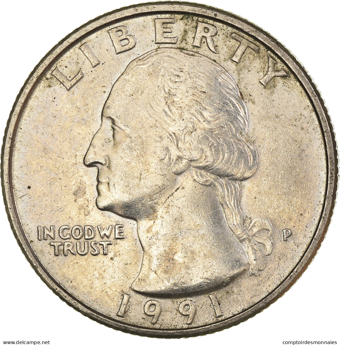 Monnaie, États-Unis, Quarter, 1991 - 1932-1998: Washington