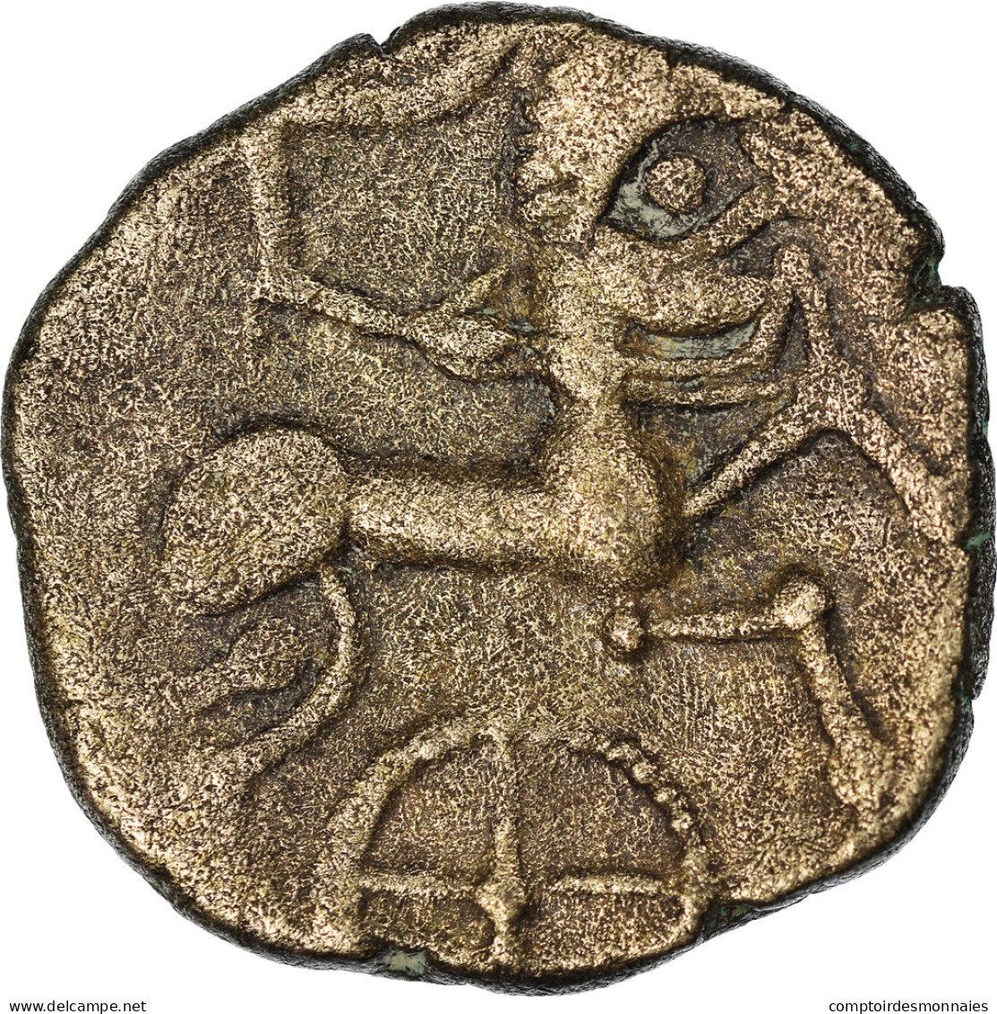 Redones, Statère, 80-50 BC, Billon, TB, Delestrée:2314 - Galle