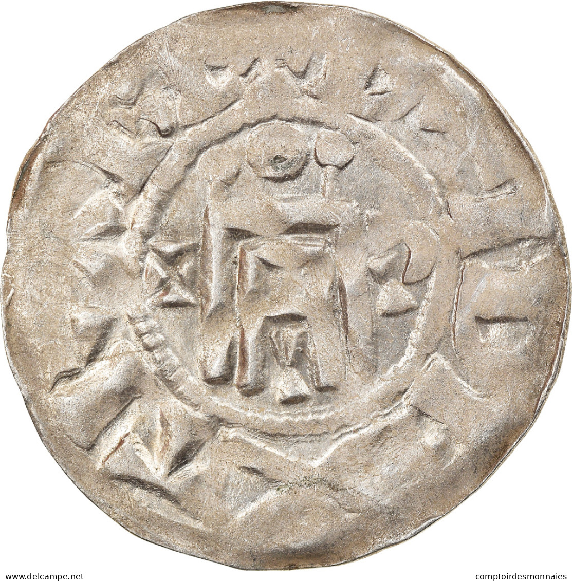 Monnaie, France, Orléanais, Denier, 1017-1025, Orléans, TTB+, Argent - Andere & Zonder Classificatie