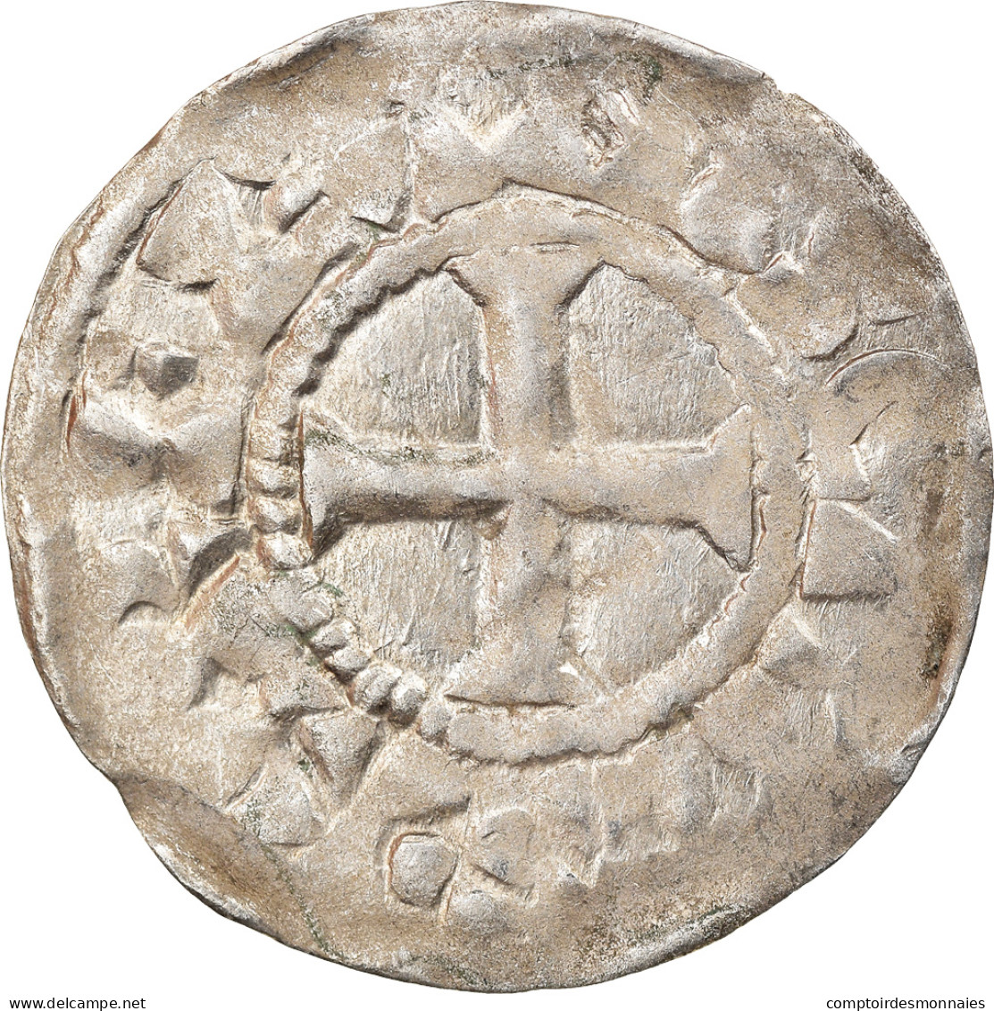 Monnaie, France, Orléanais, Denier, 1017-1025, Orléans, TTB+, Argent - Andere & Zonder Classificatie