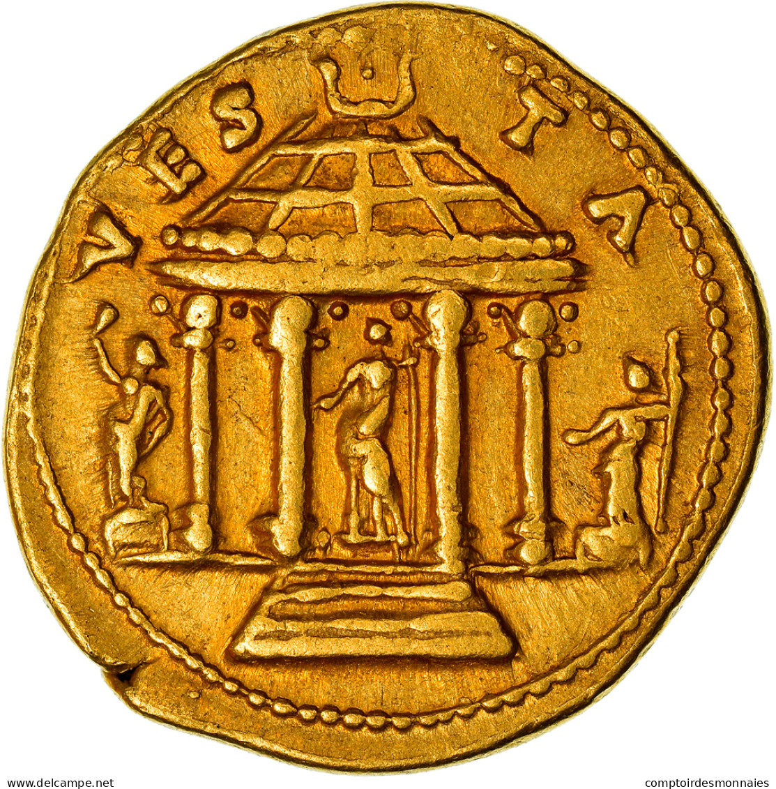 Monnaie, Vespasien, Aureus, 73 AD, Rome, TTB+, Or, RIC:549 - Les Flaviens (69 à 96)