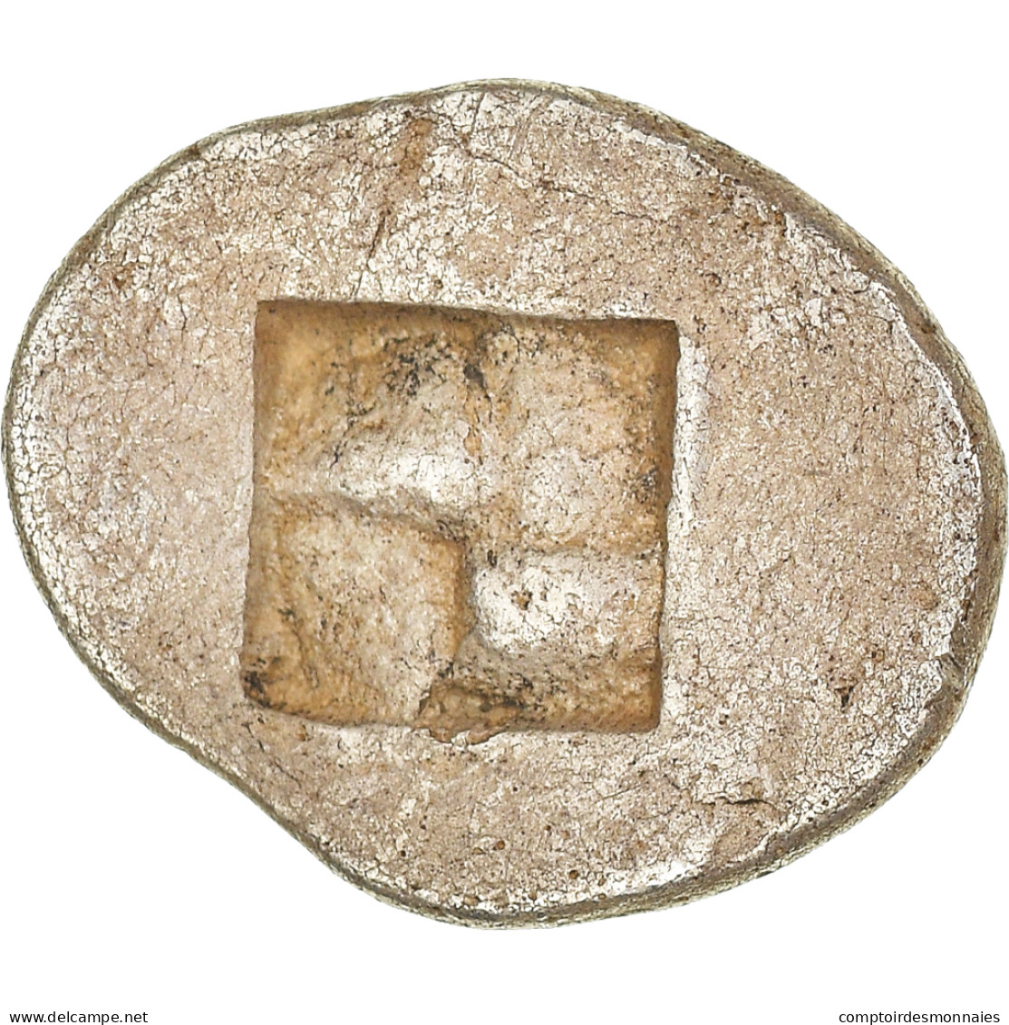 Monnaie, Thrace, Thasos, Diobole, 500-480 BC, TTB+, Argent, HGC:6-333 - Grecques