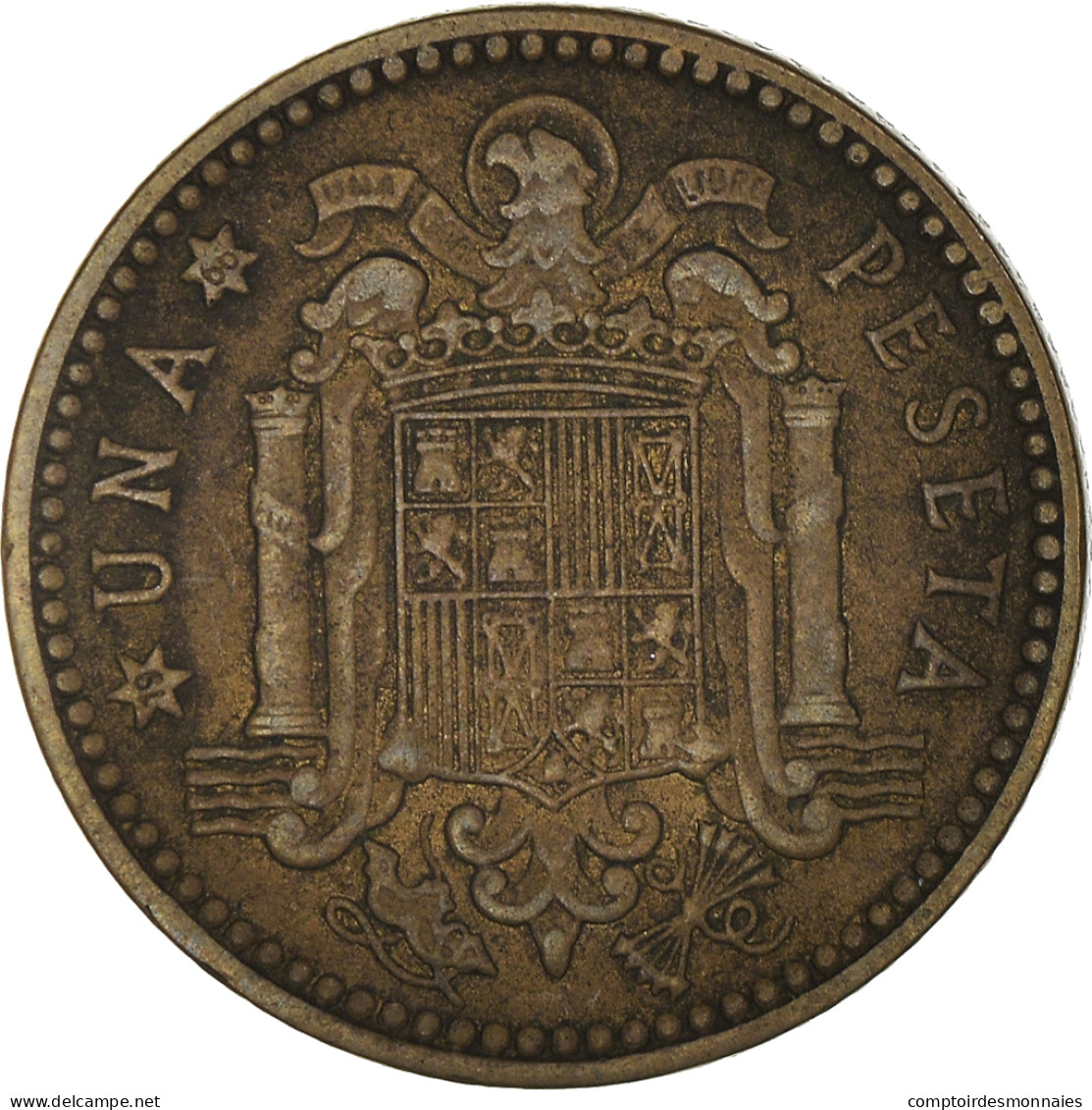 Monnaie, Espagne, Francisco Franco, Caudillo, Peseta, 1966, TB - 1 Peseta