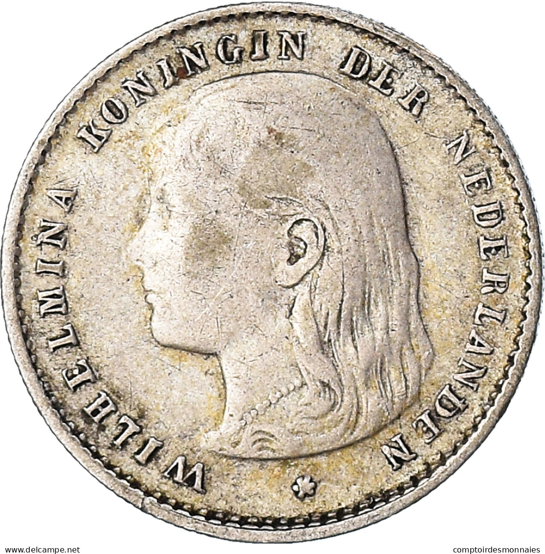 Monnaie, Pays-Bas, Wilhelmina I, 10 Cents, 1897, TB+, Argent, KM:116 - 10 Cent