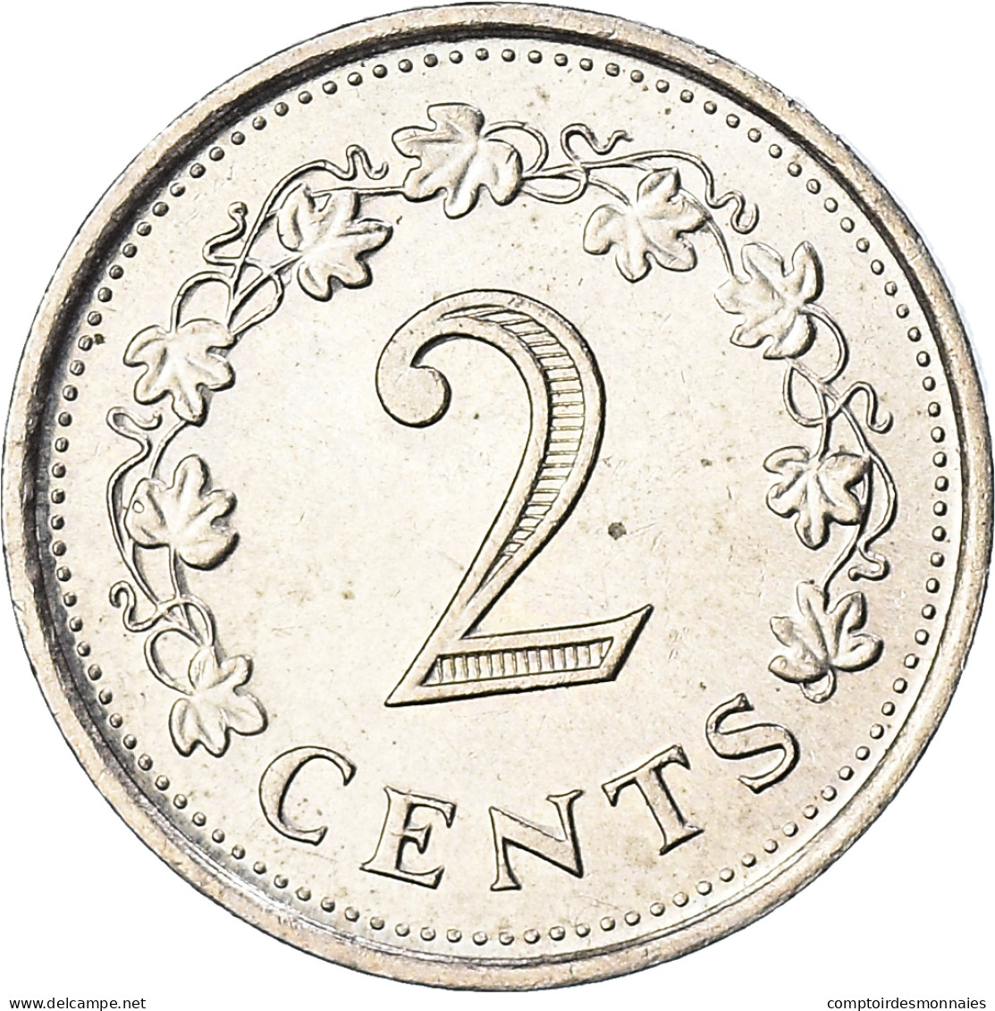 Monnaie, Malte, 2 Cents, 1976, British Royal Mint, SUP, Cupro-nickel, KM:9 - Malte