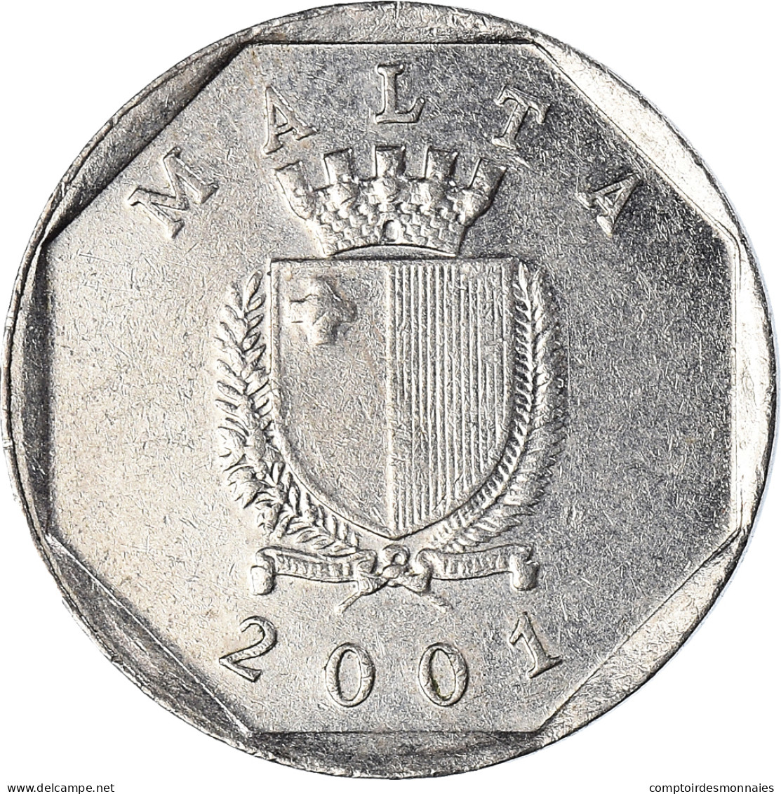 Monnaie, Malte, 5 Cents, 2001 - Malte