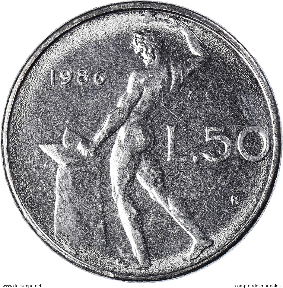 Monnaie, Italie, 50 Lire, 1986 - 50 Lire