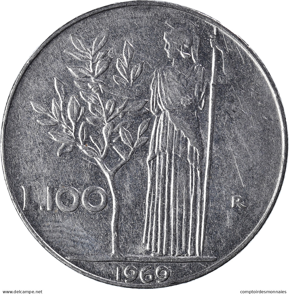 Monnaie, Italie, 100 Lire, 1969 - 100 Liras