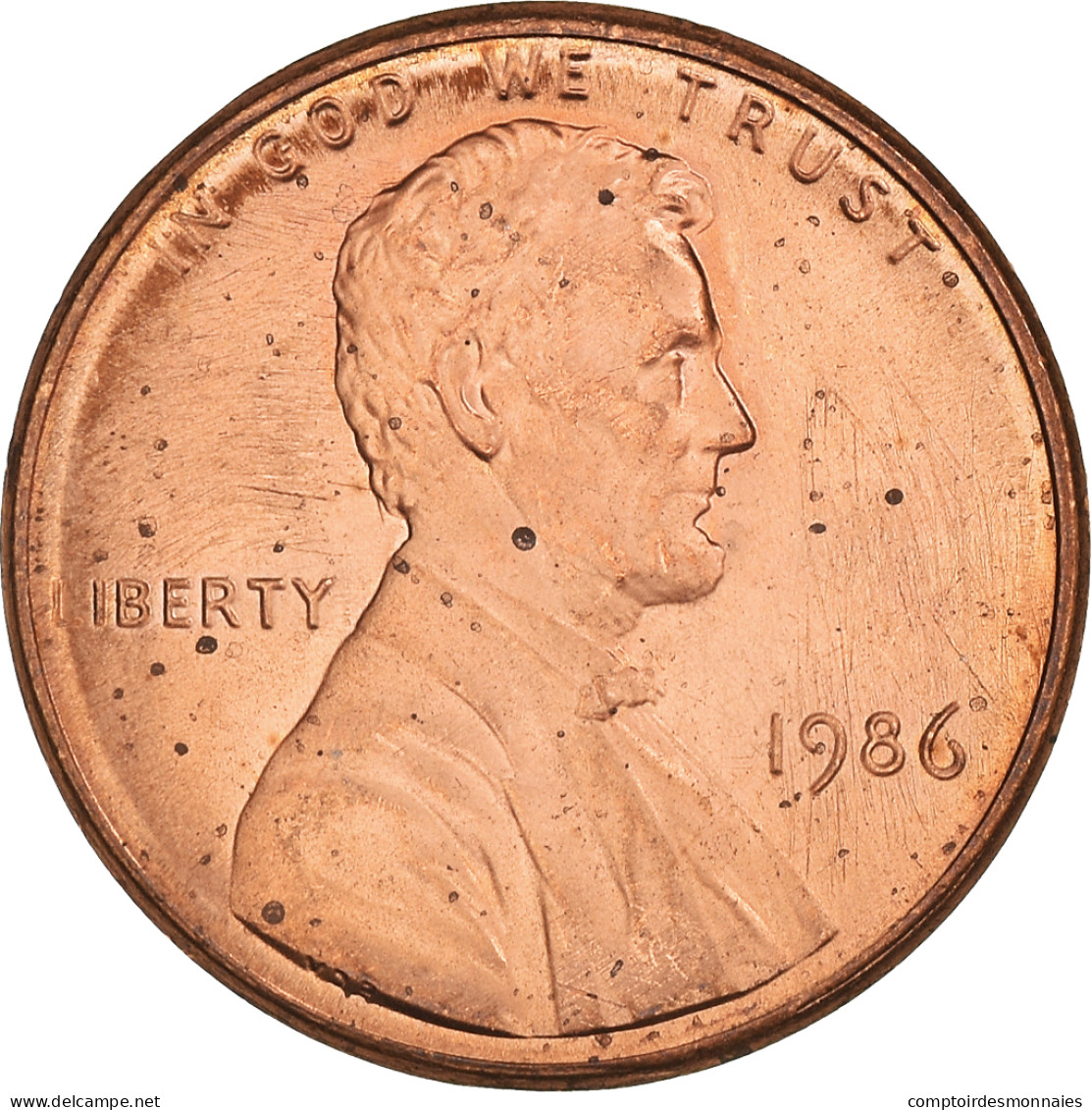 Monnaie, États-Unis, Lincoln Cent, Cent, 1986, U.S. Mint, Philadelphie, TB+ - 1959-…: Lincoln, Memorial Reverse