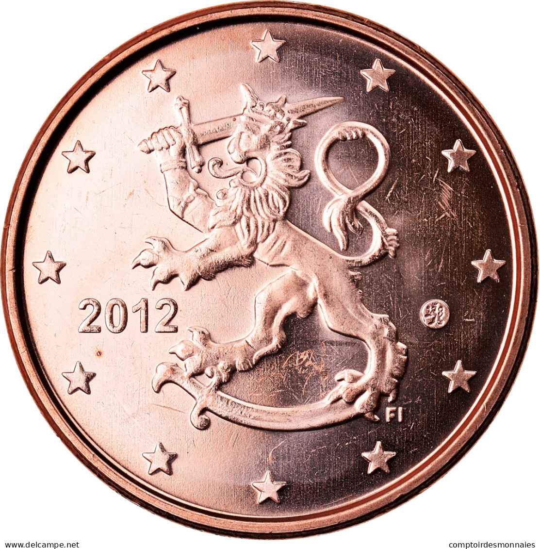 Finlande, 5 Euro Cent, 2012, SPL, Copper Plated Steel, KM:100 - Finnland