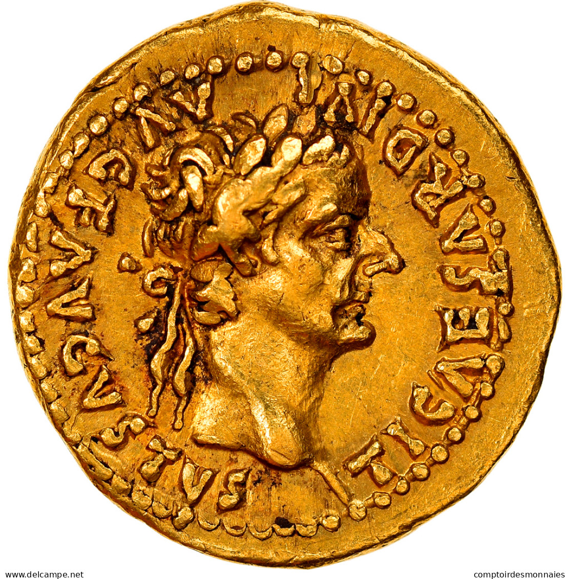 Tibère, Quinaire, 33-34, Lugdunum, Extrêmement Rare, Or, TTB+, RIC:19 - The Julio-Claudians (27 BC Tot 69 AD)