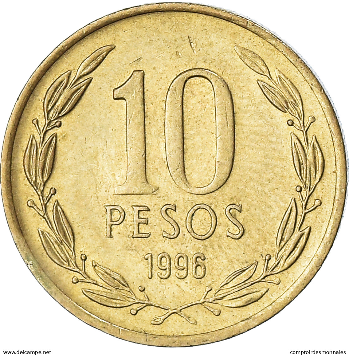 Monnaie, Chili, 10 Pesos, 1996 - Cile