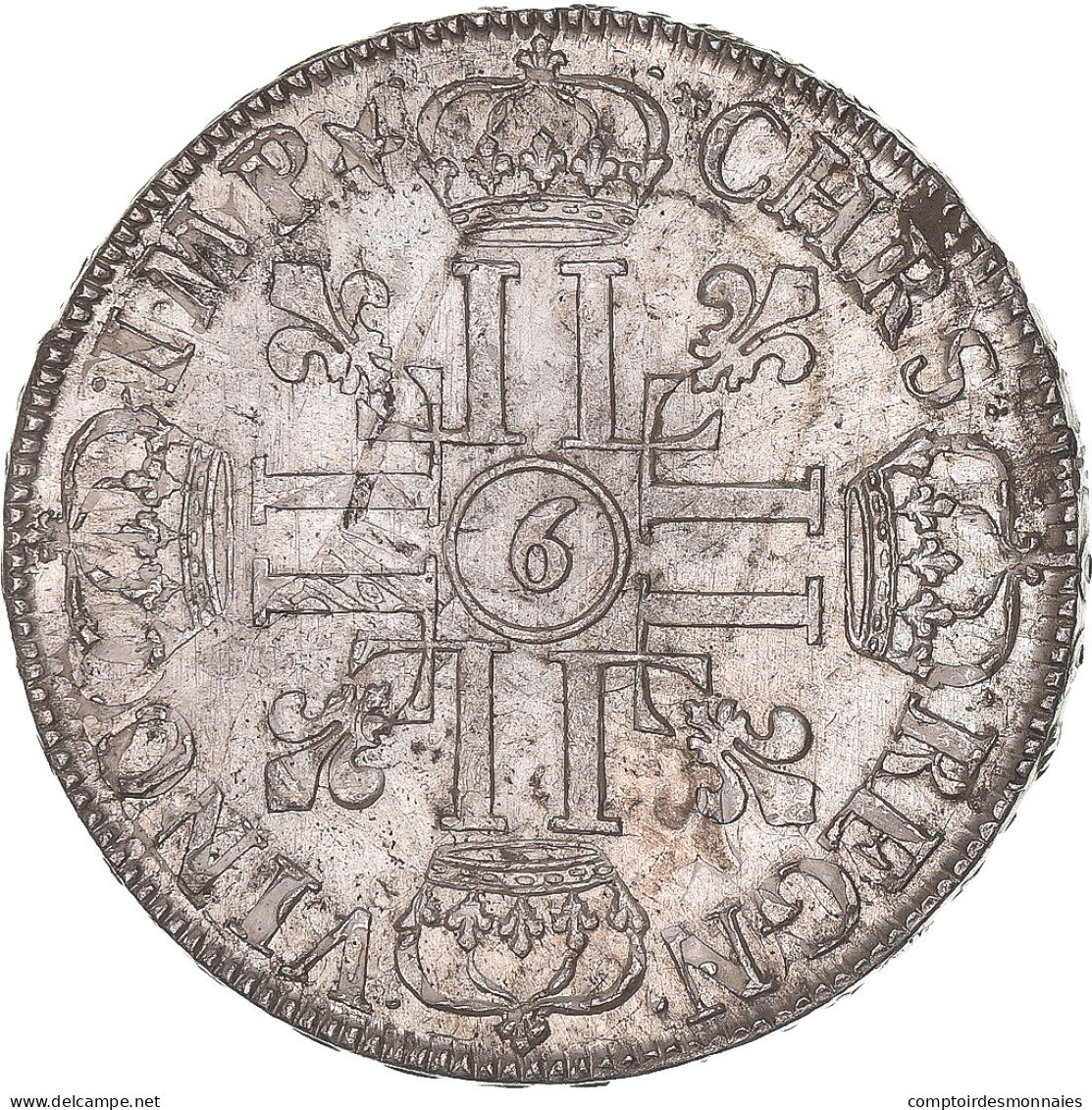 Monnaie, France, Louis XIV, Écu Aux 8 L, Ecu, 1691, Rennes, Réformé, TTB+ - 1643-1715 Louis XIV The Great