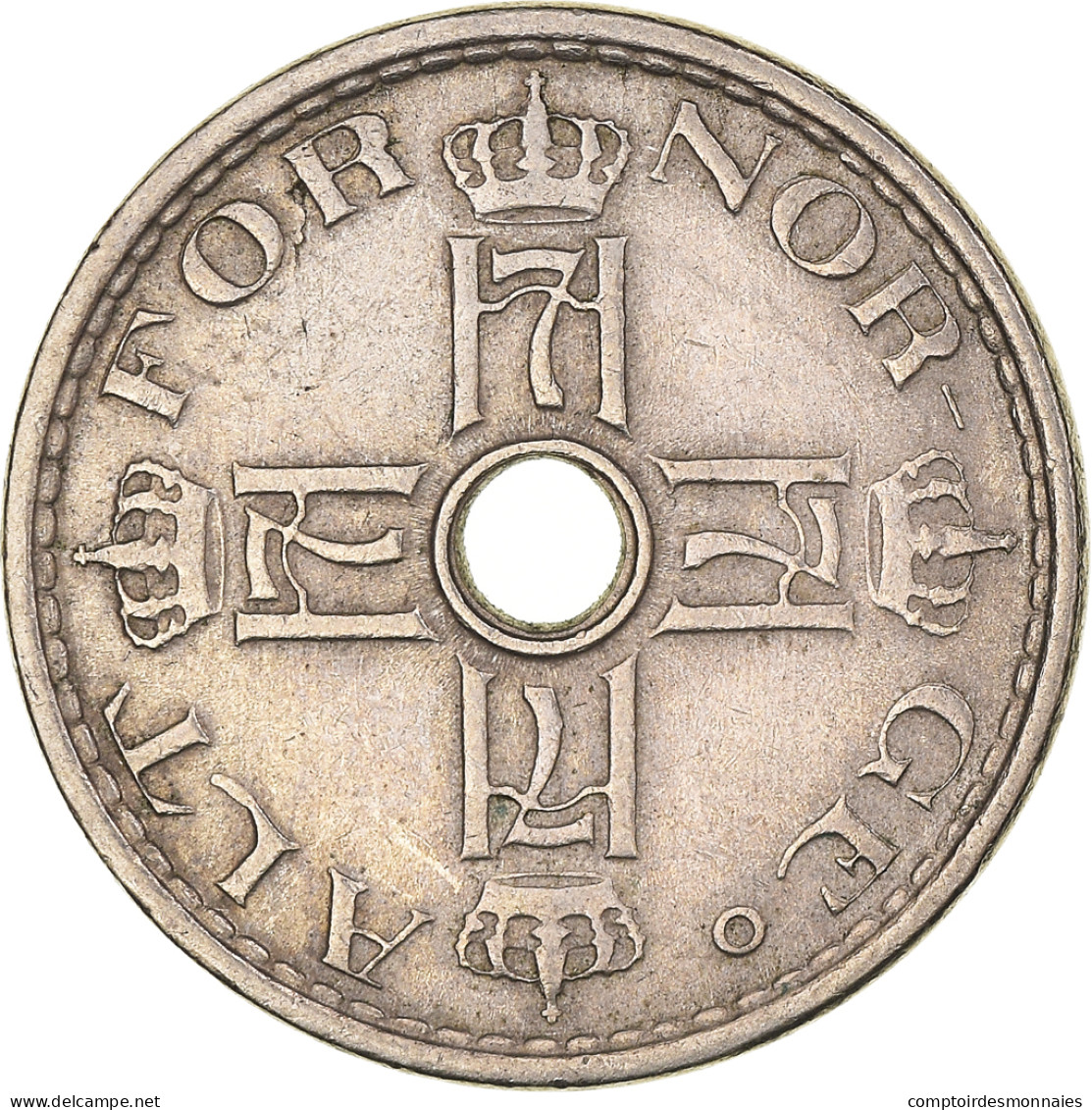 Monnaie, Norvège, Haakon VII, 50 Öre, 1949, TTB, Cupro-nickel, KM:386 - Norvège