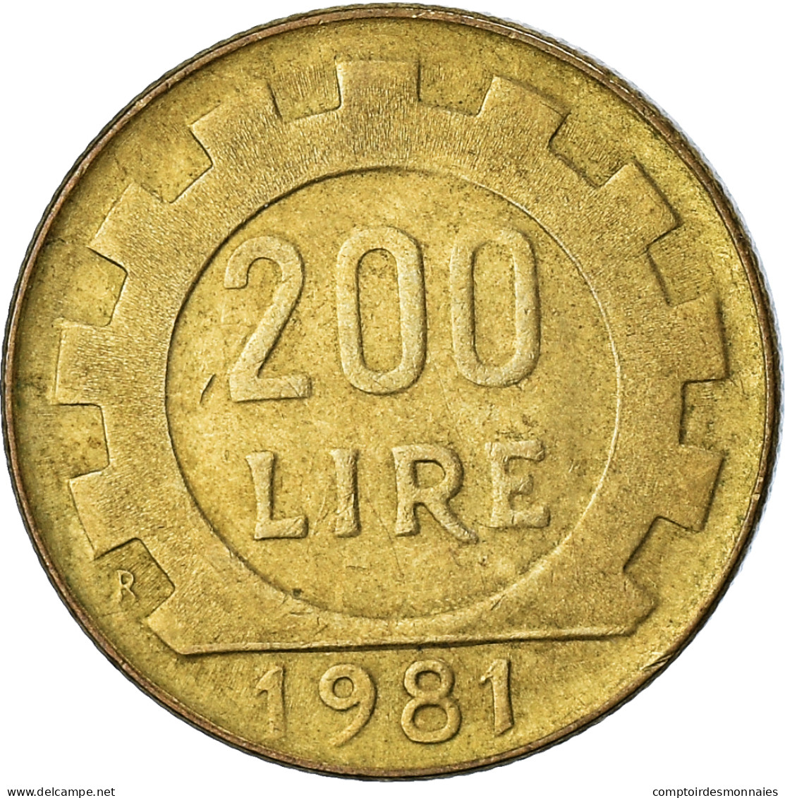 Monnaie, Italie, 200 Lire, 1981, TTB, Bronze-Aluminium, KM:105 - 200 Liras
