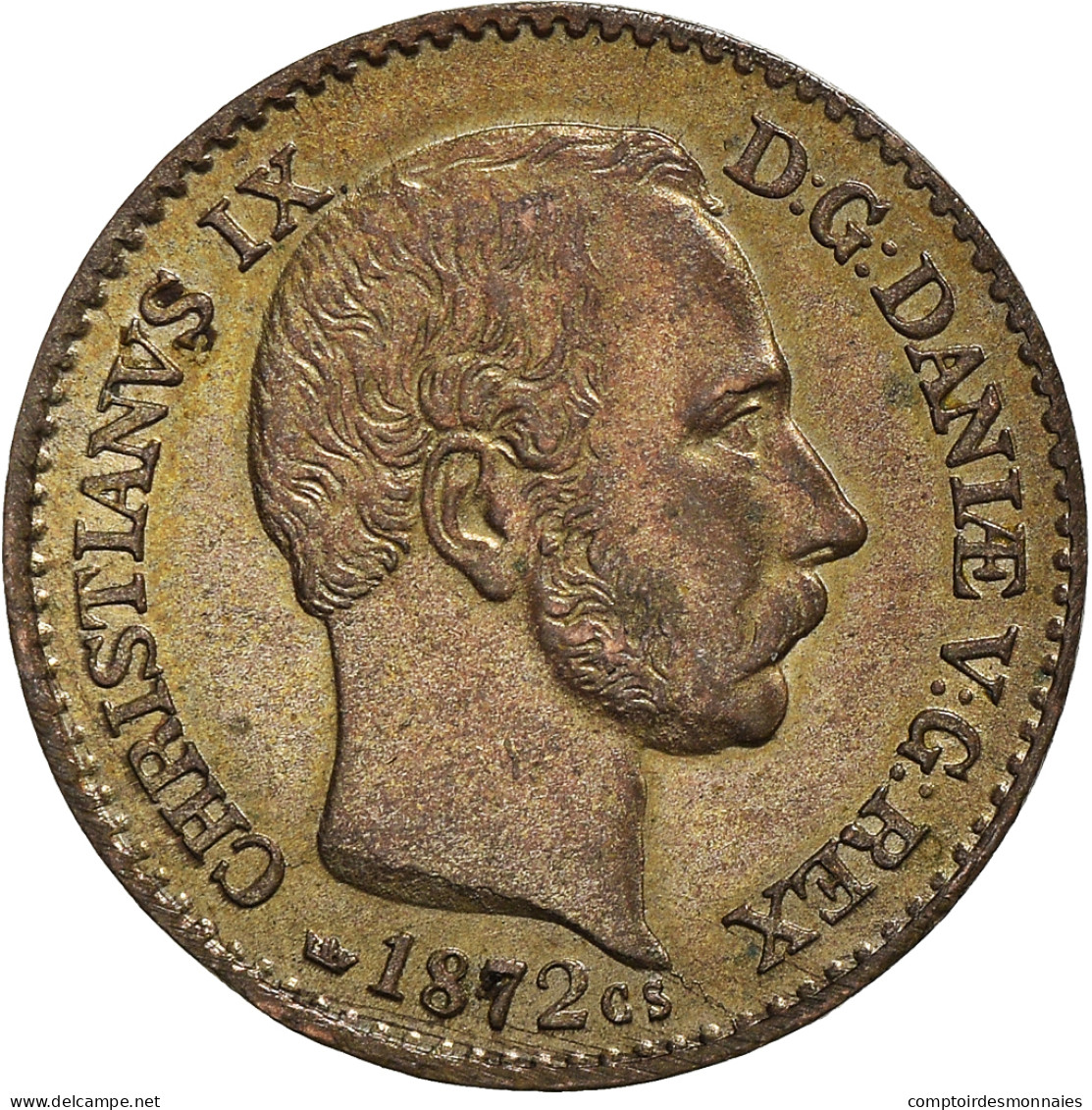 Monnaie, Danemark, Christian IX, 4 Skilling Rigsmont, 1872, Copenhagen, SUP - Dinamarca