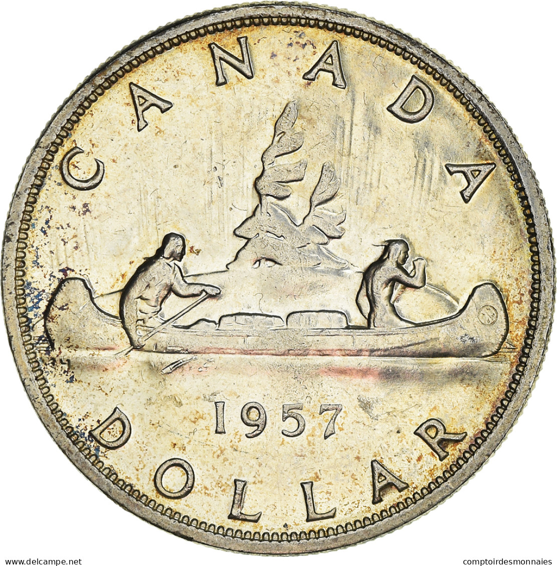 Monnaie, Canada, Elizabeth II, Dollar, 1957, Royal Canadian Mint, Ottawa, SUP+ - Canada