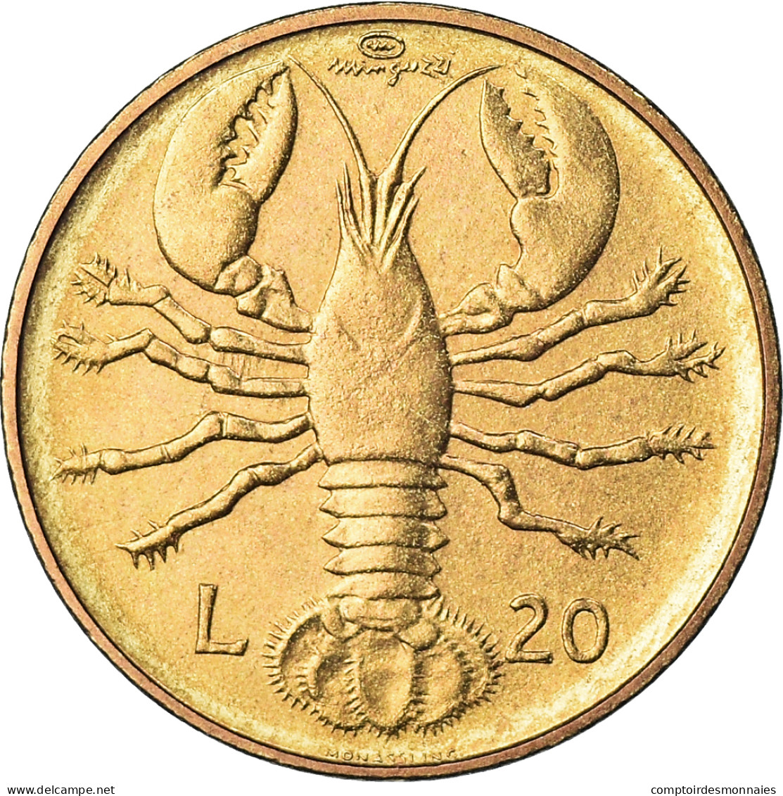 Monnaie, Saint Marin , 20 Lire, 1974, Rome, SPL, Bronze-Aluminium, KM:34 - Saint-Marin