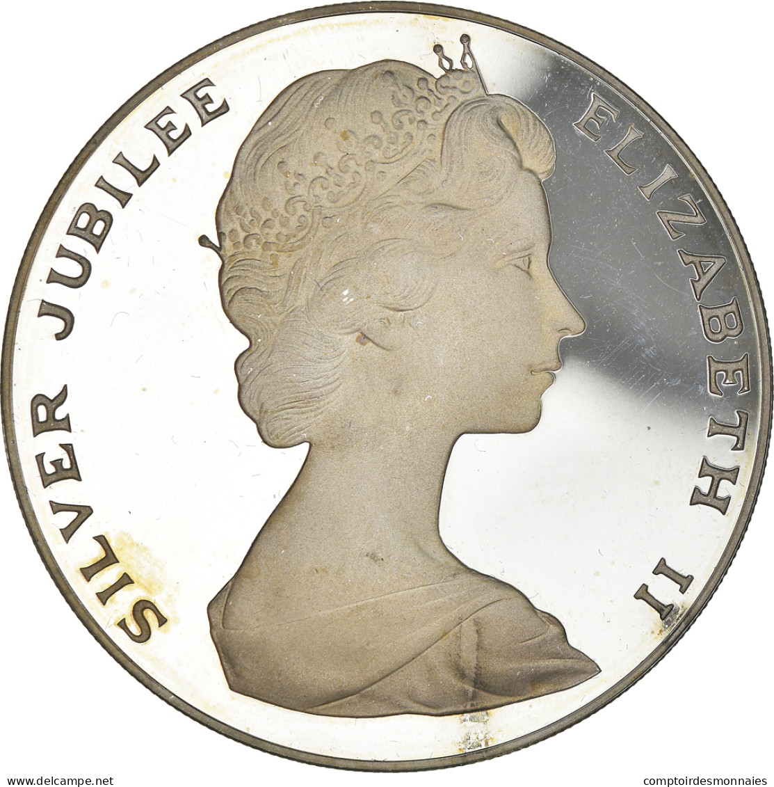 Monnaie, Bermuda, Elizabeth II, 25 Dollars, 1977, British Royal Mint, SPL+ - Bermudes