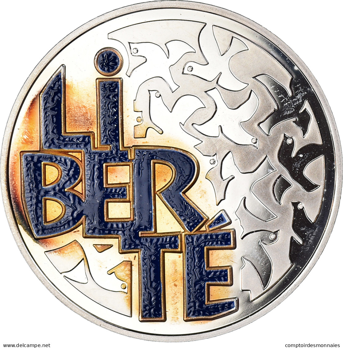 Monnaie, France, Liberté, 6.55957 Francs, 2001, Paris, Colorized.BE., FDC - Commémoratives